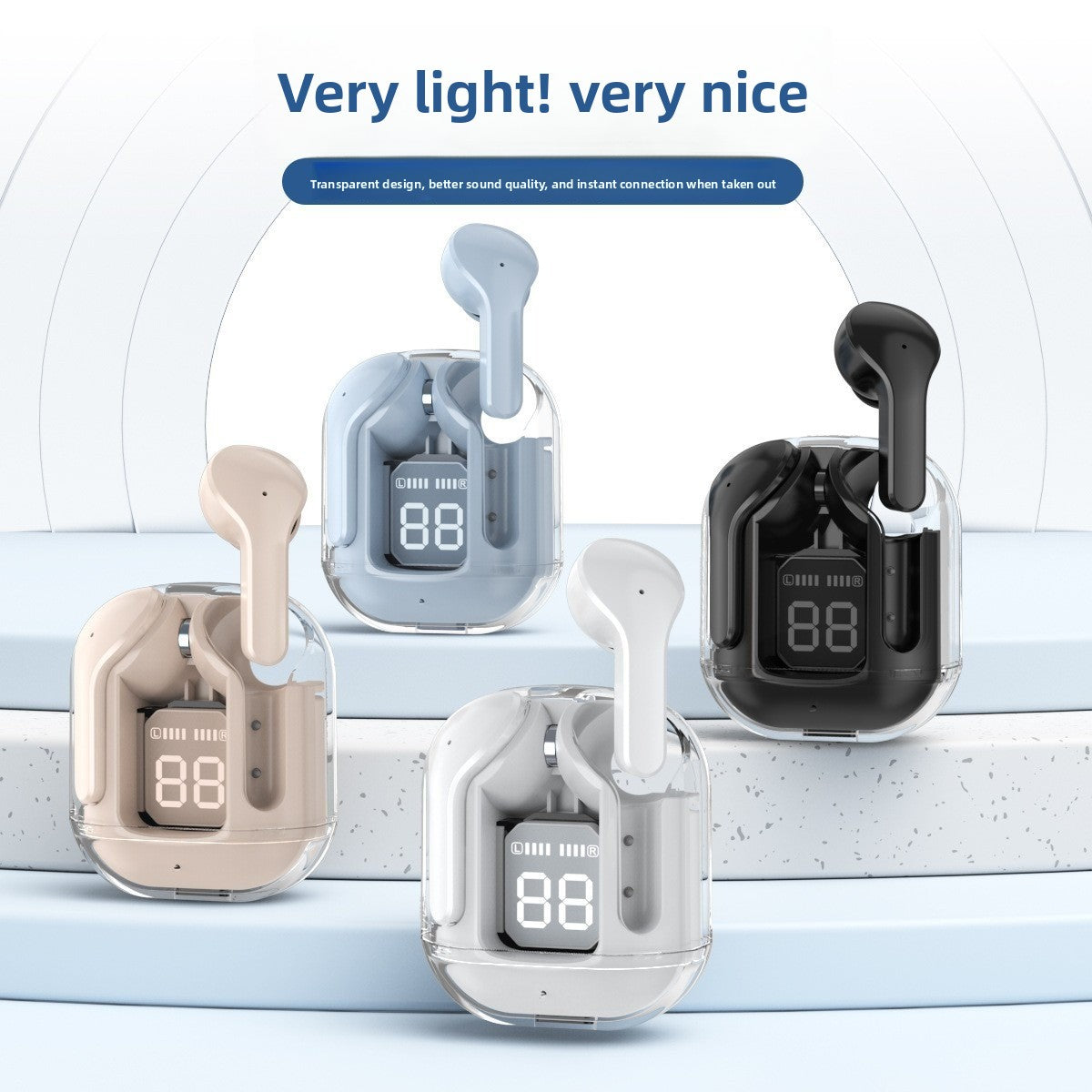 Wireless Bluetooth Earbuds with Noise Cancellation