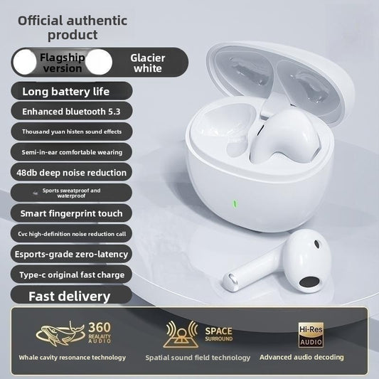 Wireless Bluetooth Earphones Noise Cancelling Semi In Ear