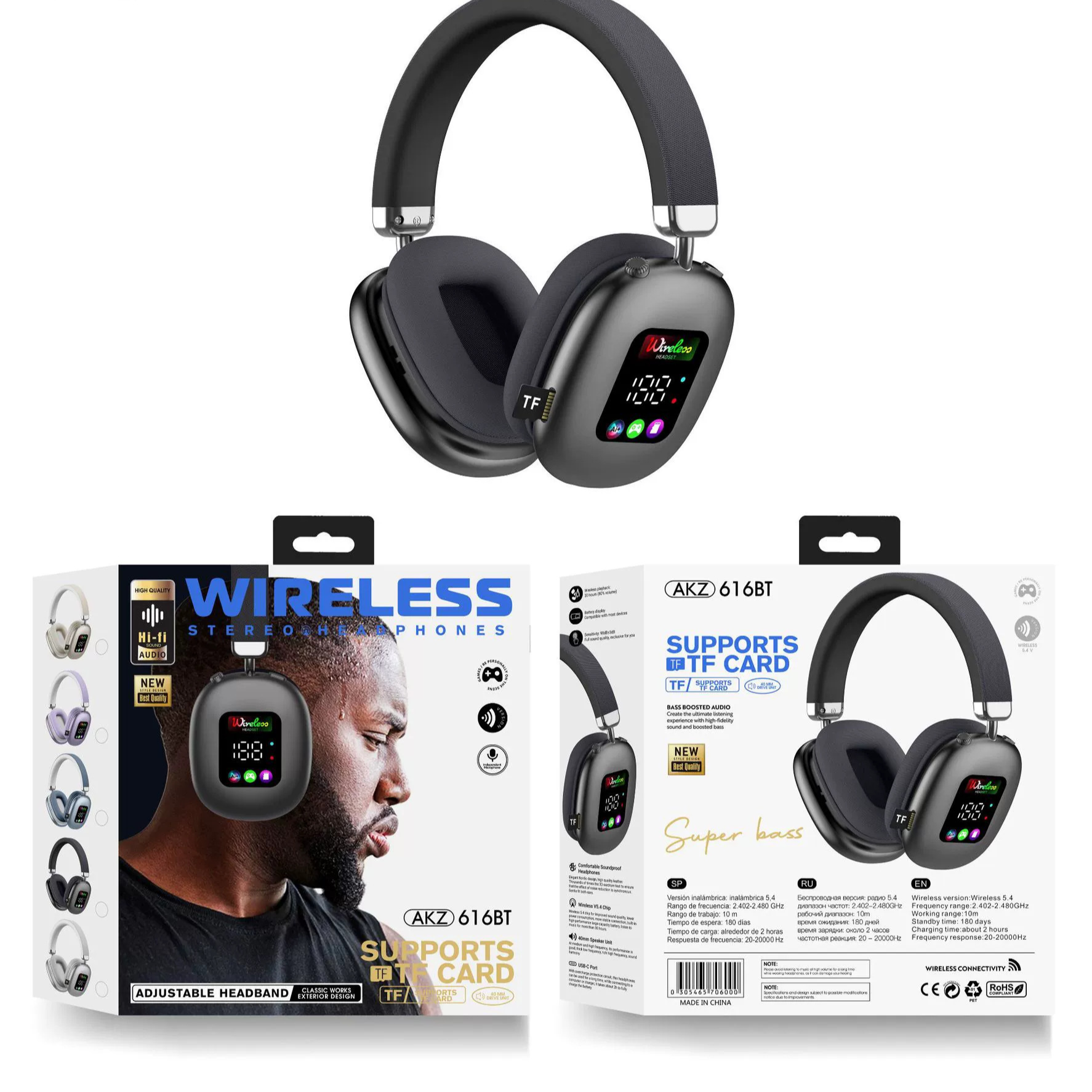 Wireless Bluetooth Headphones