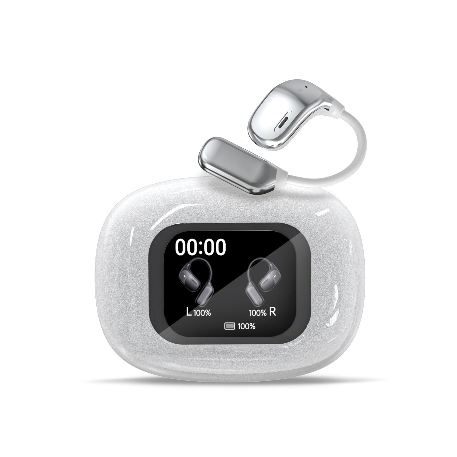 Wireless Bluetooth Headset with AI Translation and Color Display