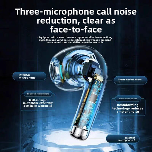 Wireless Bluetooth Headset with Noise Reduction and Long Battery Life