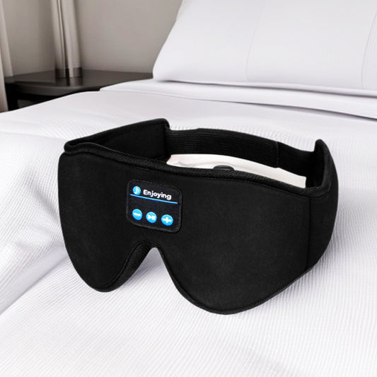 Wireless Bluetooth Music Eye Mask with Stereo Sound and Light Blocking