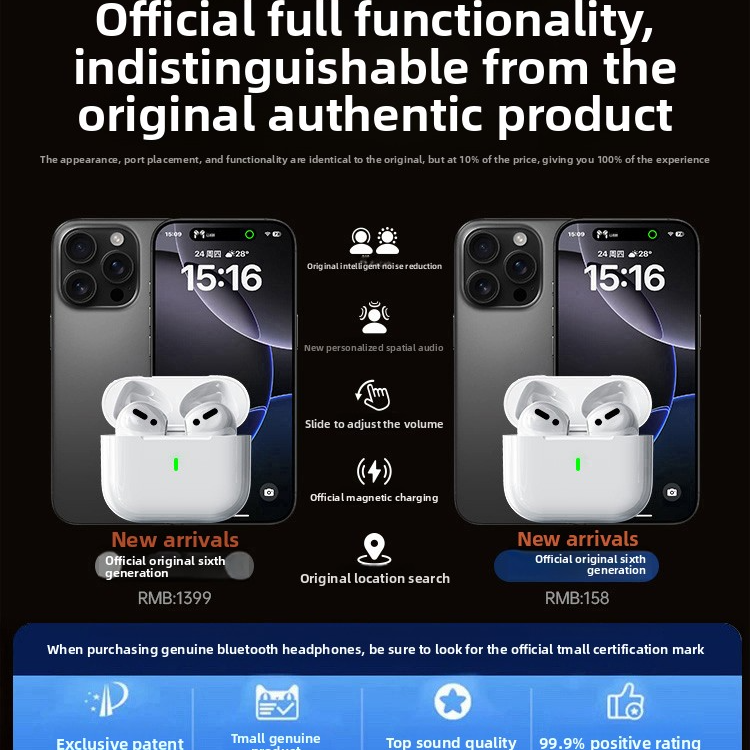 Wireless Bluetooth Noise Cancelling Earphones