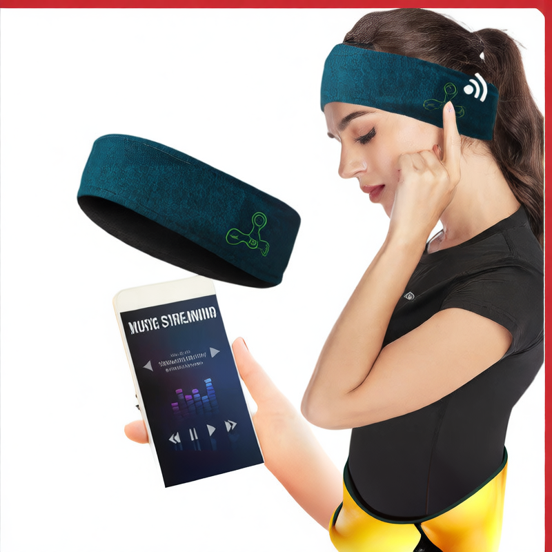 Wireless Bluetooth Sports Headband with Removable Design