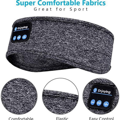 Wireless Bluetooth Sports Headband with Stereo Sound