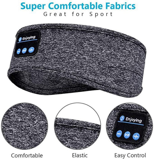 Wireless Bluetooth Sports Headband with Stereo Sound