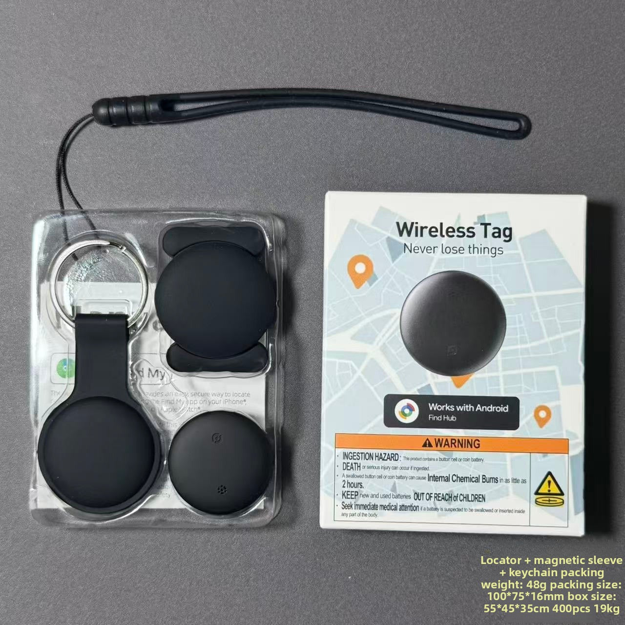Wireless Bluetooth Tracking Locator for Keys Wallet Luggage