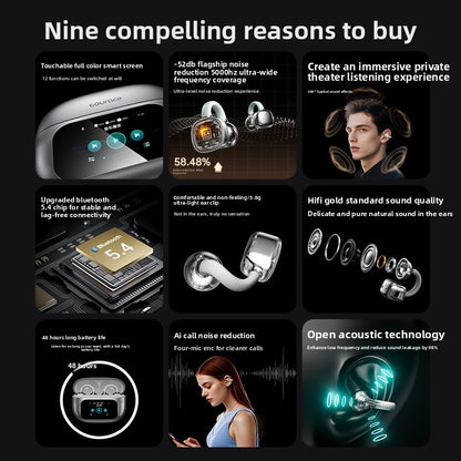 Wireless Bone Conduction Bluetooth Headphones