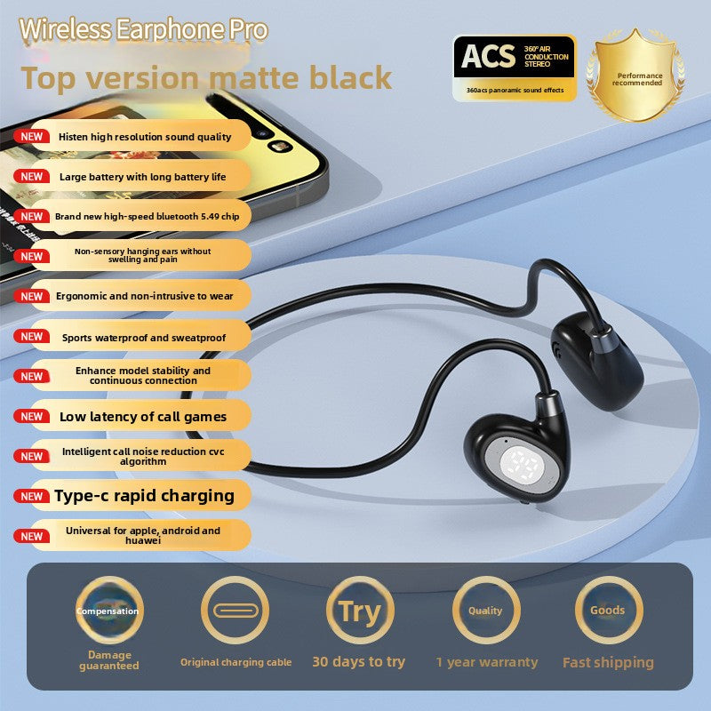 Wireless Bone Conduction Bluetooth Headset