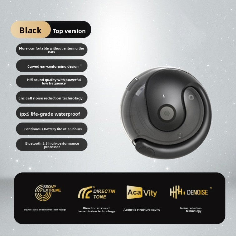 Wireless Bone Conduction Bluetooth Headset with AI Translation