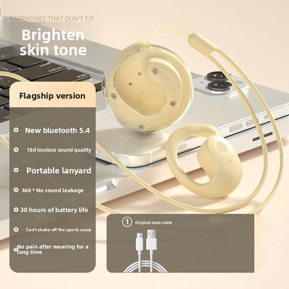 Wireless Bone Conduction Sports Headset with AI Translation