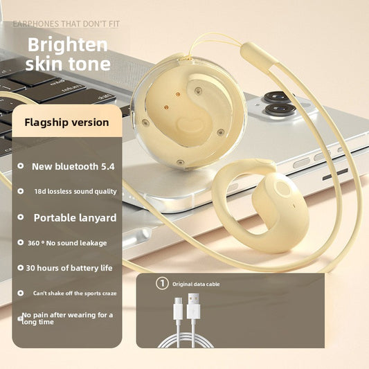 Wireless Bone Conduction Sports Headset with AI Translation