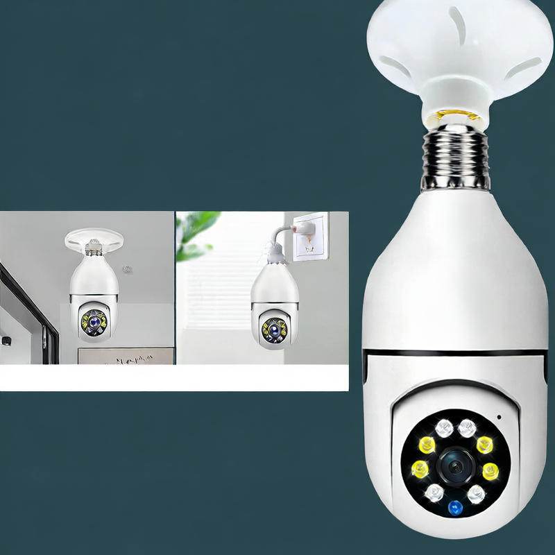 Wireless Bulb Security Camera 360° Panoramic
