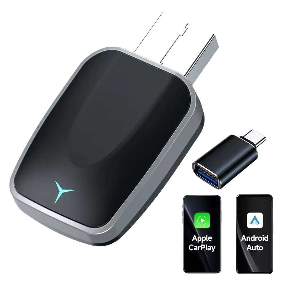 Wireless CarPlay Android Auto Adapter USB Dongle