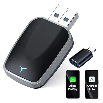 Wireless CarPlay Android Auto Adapter USB Dongle