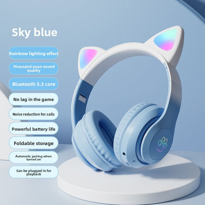 Wireless Cat Ear Bluetooth Headset
