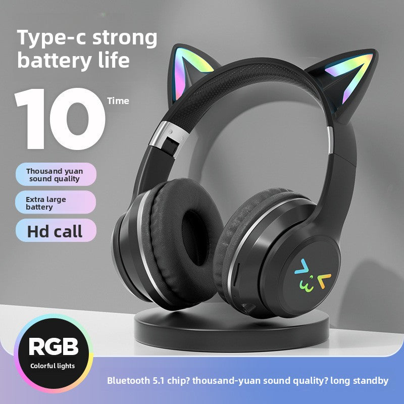 Wireless Cat Ear Gaming Headset