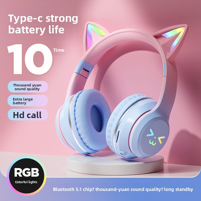 Wireless Cat Ear Gaming Headset