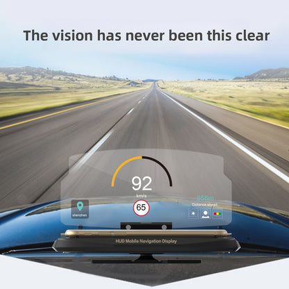 Wireless Charging Car HUD Phone Holder with Projection Display