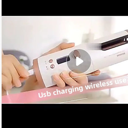 Wireless charging curling iron