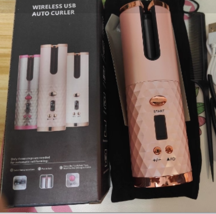 Wireless charging curling iron