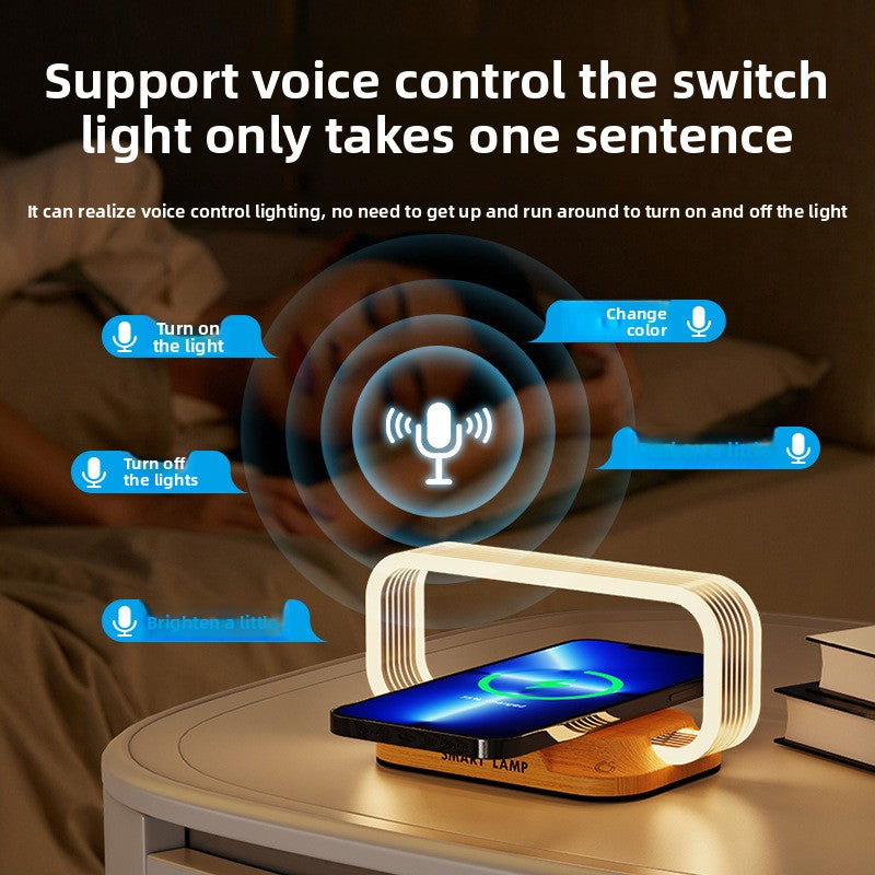 Wireless charging desk lamp
