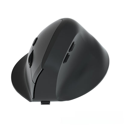 Wireless charging ergonomic upright hand-held mouse