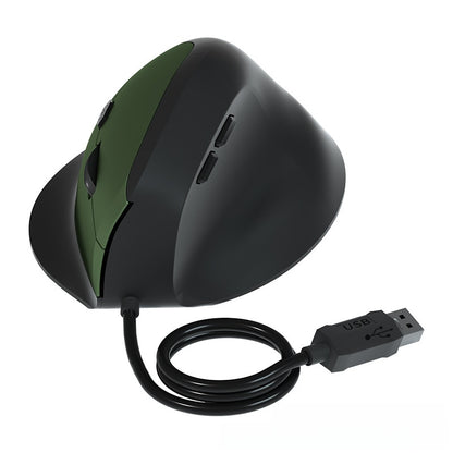 Wireless charging ergonomic upright hand-held mouse