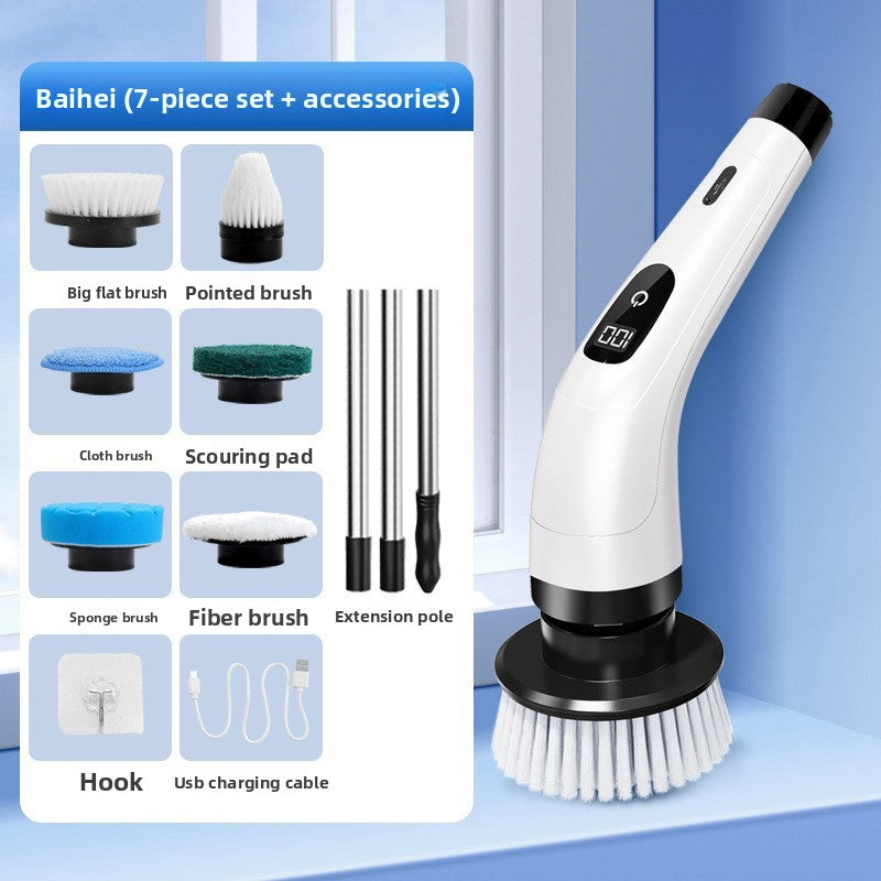 Wireless charging folding brush