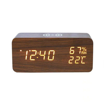 Wireless charging LED electronic clock