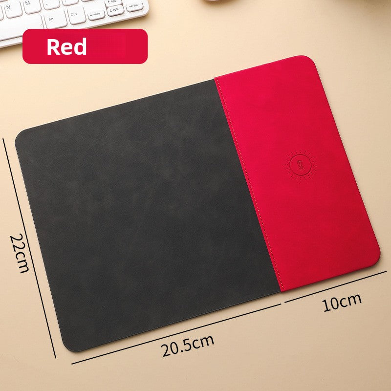 Wireless Charging Mouse Pad 15W Fast Charging PU Desk Mat