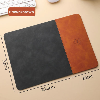 Wireless Charging Mouse Pad 15W Fast Charging PU Desk Mat