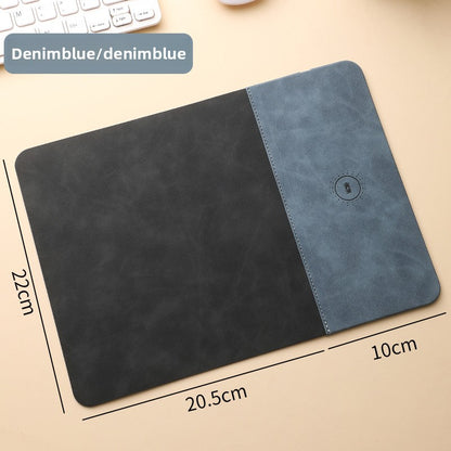 Wireless Charging Mouse Pad 15W Fast Charging PU Desk Mat