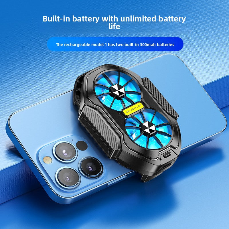 Wireless Charging Phone Cooler with Dual Fans