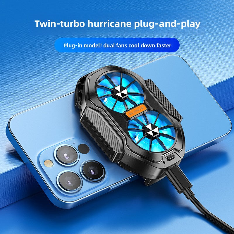 Wireless Charging Phone Cooler with Dual Fans