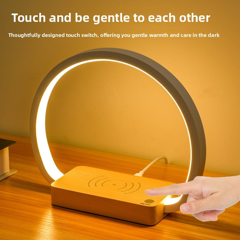 Wireless Charging Table Lamp with Night Light