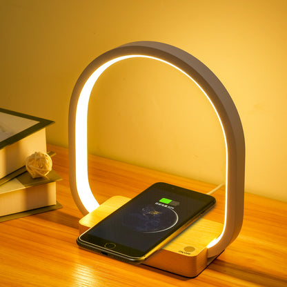 Wireless Charging Table Lamp with Night Light