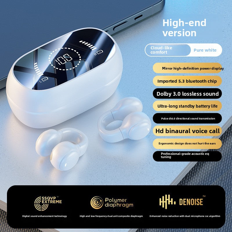 Wireless Clip-On Bluetooth Headset