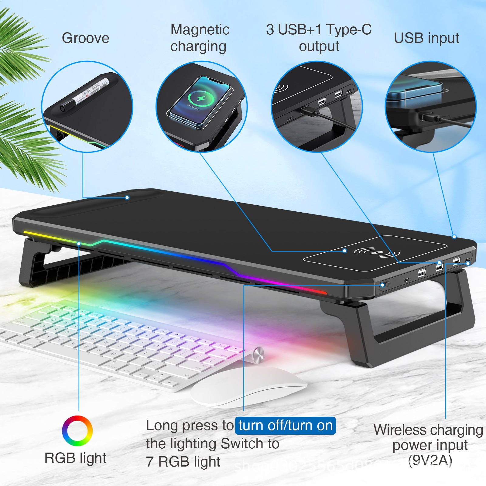 Wireless display stand