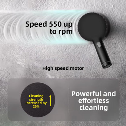 Wireless Electric Cleaning Brush with Multiple Brush Heads