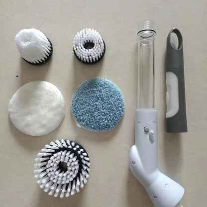 Wireless Electric Cleaning Brush with Rotating Heads