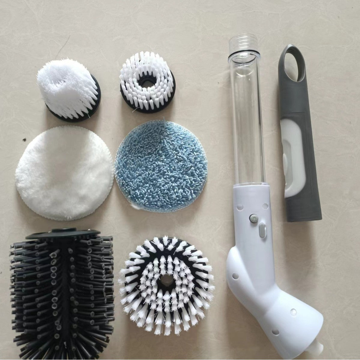 Wireless Electric Cleaning Brush with Rotating Heads
