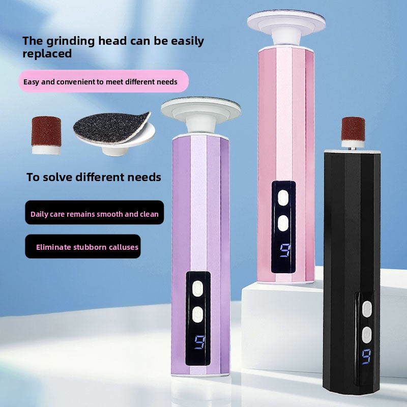 Wireless electric foot grinder
