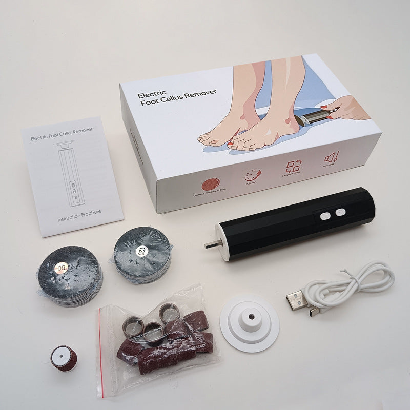 Wireless electric foot grinder