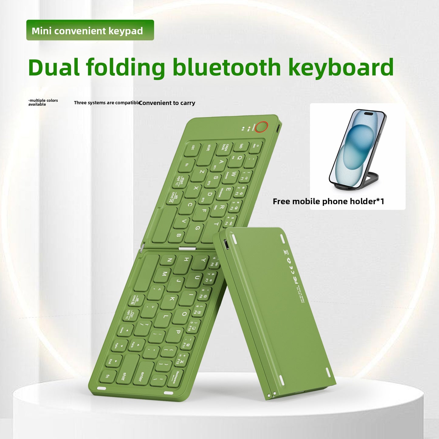 Wireless Folding Bluetooth Keyboard