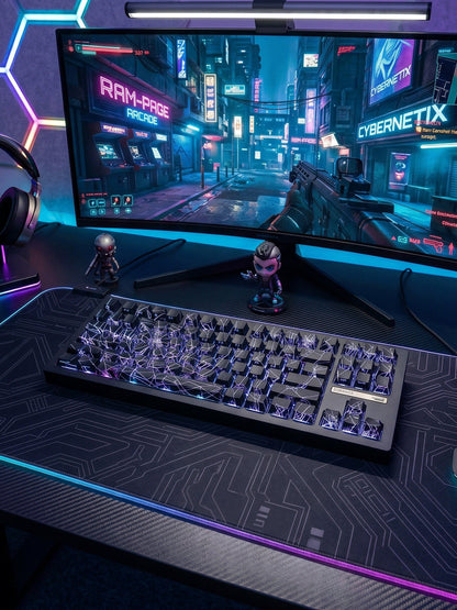 Wireless Gaming Keyboard Three-Mode Full-Key Hot-Swappable