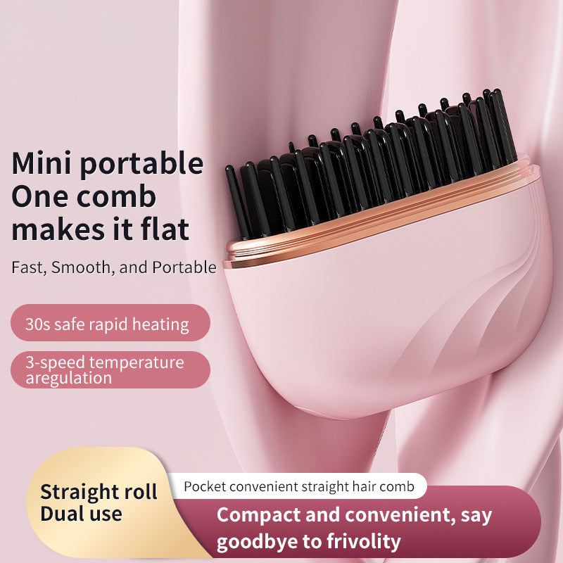 Wireless Hair Straightener Comb Portable Styling Tool