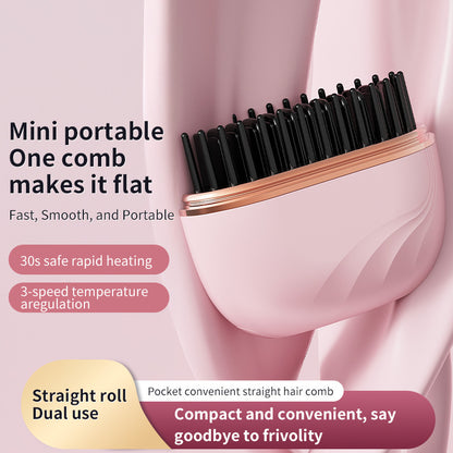 Wireless Hair Straightener Comb Portable Styling Tool