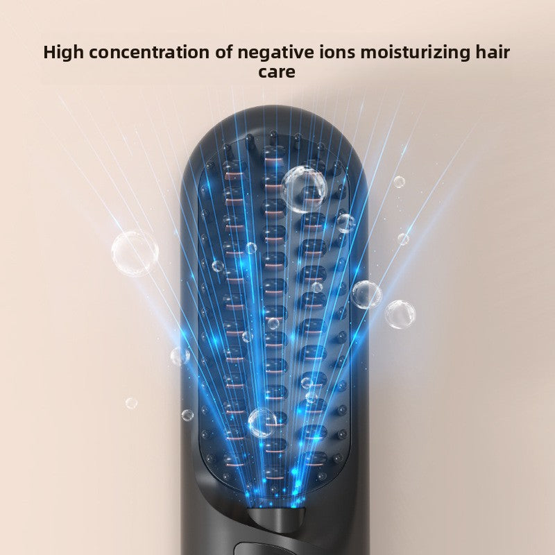 Wireless Hair Straightener Comb with Curling Function