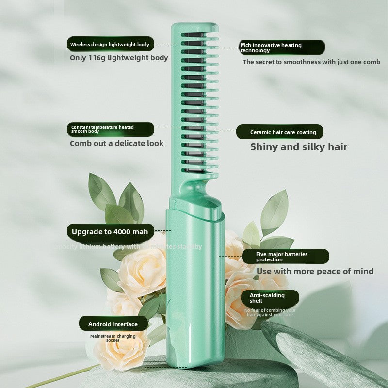 Wireless hair straightener small USB